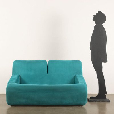 Italian Skipper Feeling Sofa in Alcantara, 1980s-VMM-1612036