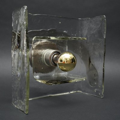 Italian Smoked Glass Sconce by Carlo Nasion for Mazzega, 1970s-RST-1240206