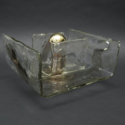 Italian Smoked Glass Sconce by Carlo Nasion for Mazzega, 1970s-RST-1240206