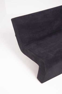 Italian Sofa in Black Velvet and Steel by MDF Italia-RCE-1128375