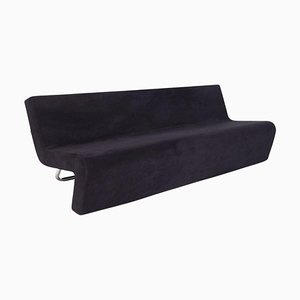 Italian Sofa in Black Velvet and Steel by MDF Italia-RCE-1128375