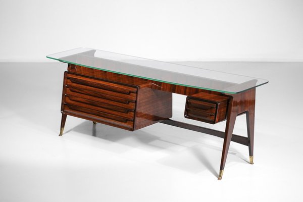 Italian Solid Wood Sideboard or Console by Vittorio Dassi, 1960s-YU-1312256