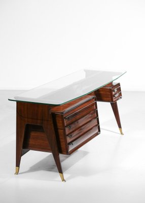 Italian Solid Wood Sideboard or Console by Vittorio Dassi, 1960s-YU-1312256