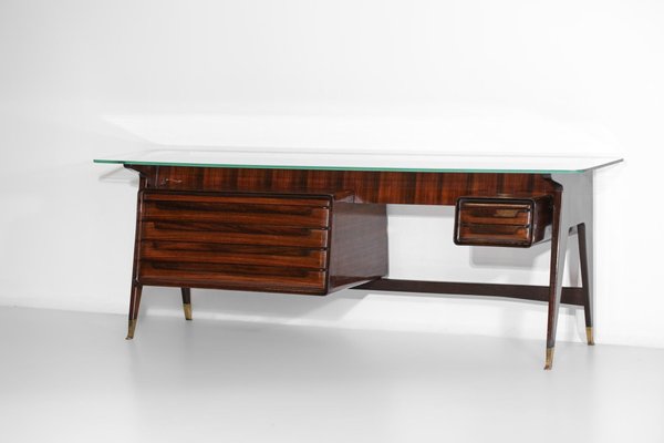 Italian Solid Wood Sideboard or Console by Vittorio Dassi, 1960s-YU-1312256