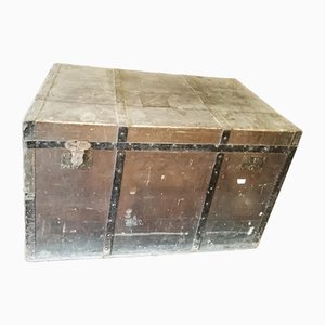 Italian Solid Wooden Travel Case with Reinforcements and Hinges in Iron-RAQ-1316503