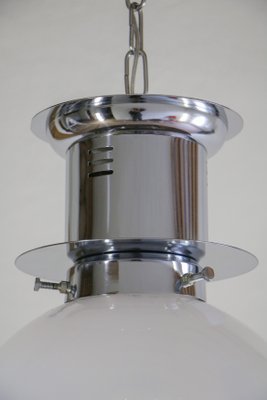 Italian Space Age Ball Pendant Lamp Attributed to Mazzega, 1970s-MTX-951941