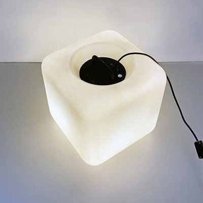 Italian Space Age Cubic Opaline Glass Lamp by Giorgio De Ferrari for VeArt, 1970s-GDD-1260499