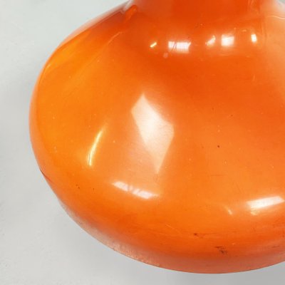 Italian Space Age Orange Plastic Rocchetto Stools by Castiglioni Kartell, 1970s, Set of 2-GDD-1288486