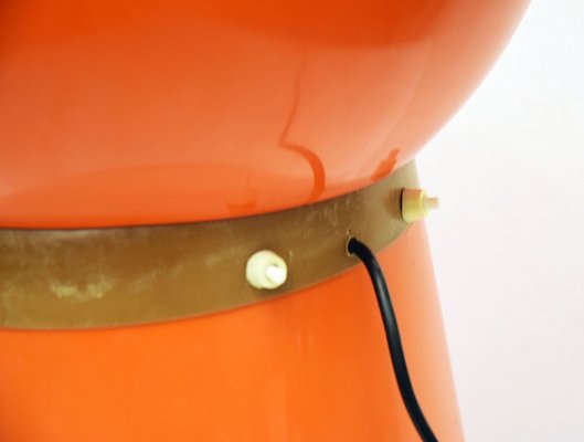 Italian Space Age Plastic & Metal Table Lamp, 1960s-HS-590235