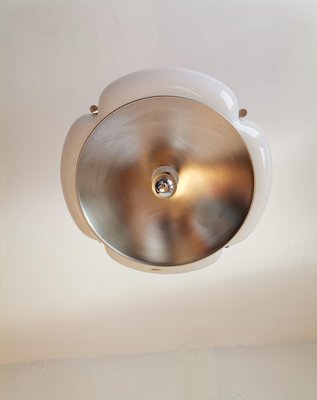 Italian Space Age Quadrifoglio Pendant Lamp in White from Guzzini, 1970s-NKJ-1334533