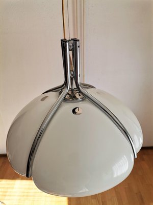 Italian Space Age Quadrifoglio Pendant Lamp in White from Guzzini, 1970s-NKJ-1334533