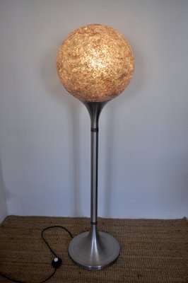 Italian Space Age Spherical Methacrylate Floor Lamp, 1970s-EJE-885090