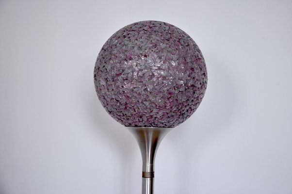 Italian Space Age Spherical Methacrylate Floor Lamp, 1970s-EJE-885090