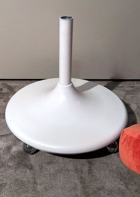 Italian Space Age Stool with Wheels and Swivel Seat, 1970s-QRS-2031403