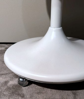 Italian Space Age Stool with Wheels and Swivel Seat, 1970s-QRS-2031403