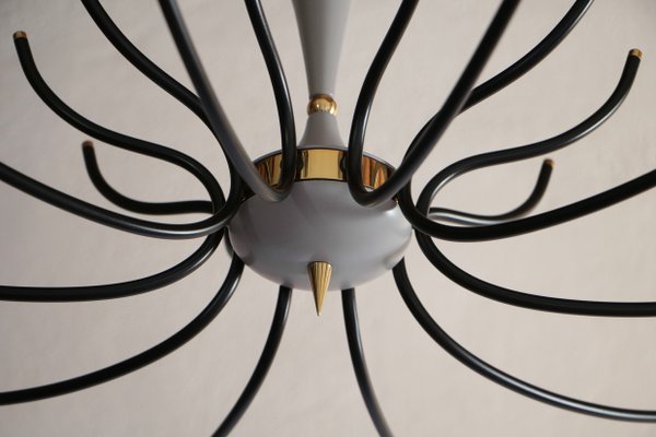 Italian Spider Chandelier in Lumi Milano Style, 1950s-MTX-998243