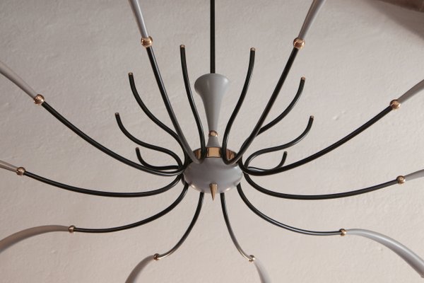 Italian Spider Chandelier in Lumi Milano Style, 1950s-MTX-998243