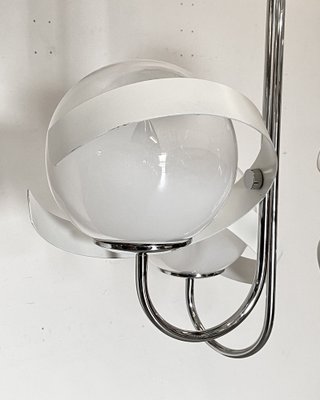 Italian Steel Chandelier, 1970s-NPC-1450828