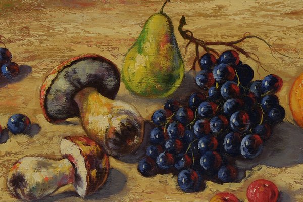 Italian Still Life, 1980s, Oil on Canvas, Framed-VHF-1191284