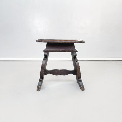 Italian Stool in Walnut, 1600s-GDD-1363620