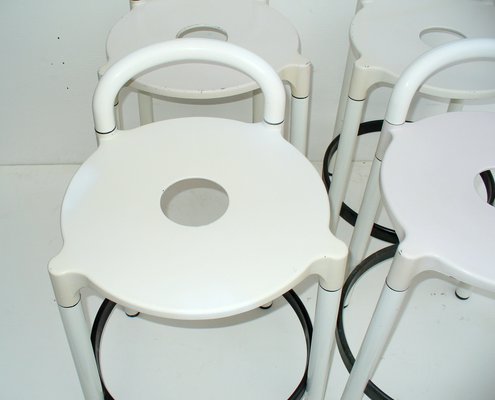 Italian Stools by Anna Castelli Ferrieri for Kartell, 1979, Set of 4-EI-345652