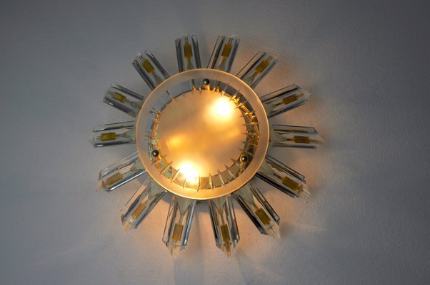 Italian Sun Sconce by Oscar Torlasco for Stilkronen, 1970-EJE-1174550