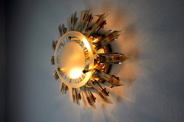 Italian Sun Sconce by Oscar Torlasco for Stilkronen, 1970-EJE-1174550