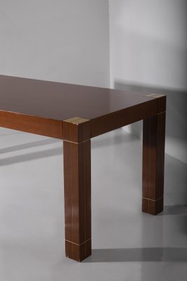 Italian Table with Brass Edges in the style of Renato Polidori, 1980s-RCE-1791603