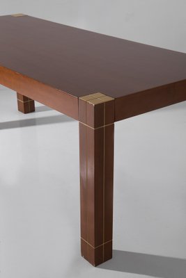 Italian Table with Brass Edges in the style of Renato Polidori, 1980s-RCE-1791603