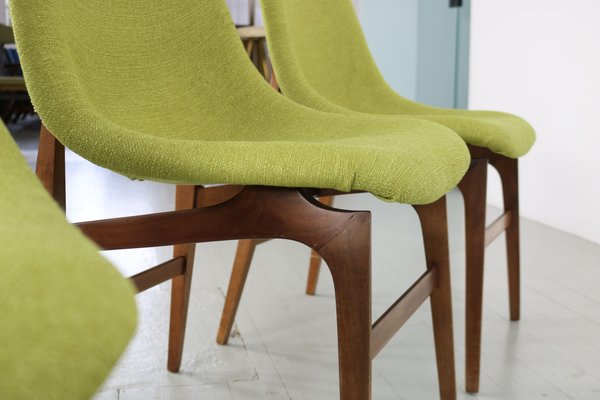 Italian Teak Chairs by Busnelli Meda, 1960s, Set of 4-AA-1298718