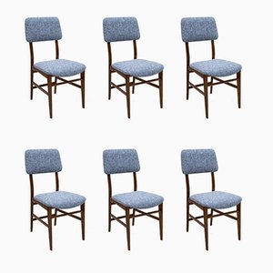 Italian Teak Dining Chairs by Edmondo Palutari for Dassi, 1950s, Set of 6-FER-900058