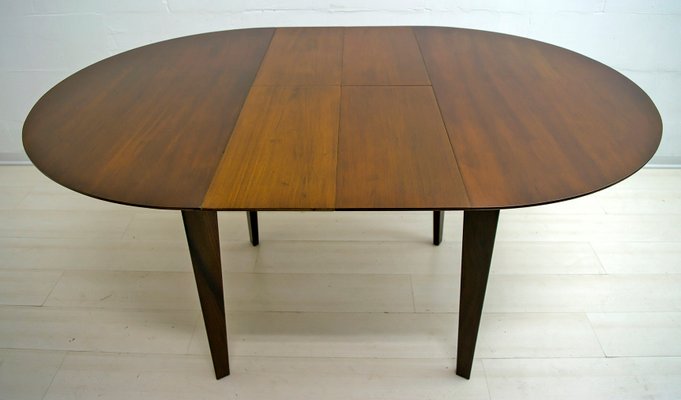 Italian Teak Dining Table and 6 Chairs by Edmondo Palutari for Dassi, 1950s, Set of 7-FER-901308