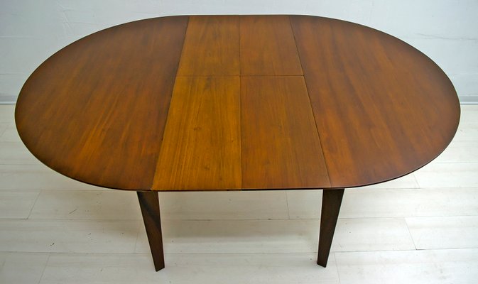 Italian Teak Dining Table and 6 Chairs by Edmondo Palutari for Dassi, 1950s, Set of 7-FER-901308