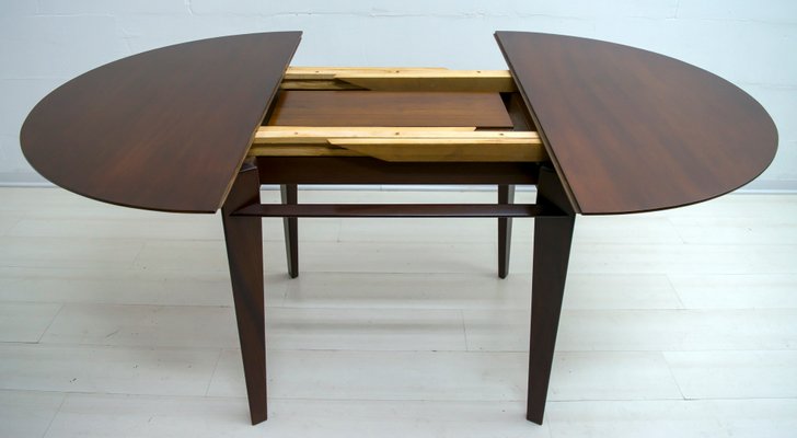 Italian Teak Dining Table and 6 Chairs by Edmondo Palutari for Dassi, 1950s, Set of 7-FER-901308