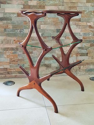 Italian Teak Side Table by Cesare Lacca, 1950s-POM-658997