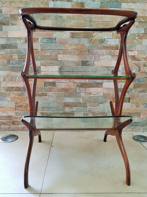 Italian Teak Side Table by Cesare Lacca, 1950s-POM-658997