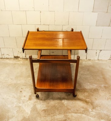 Italian Teak Trolley, 1950s-VCV-551065