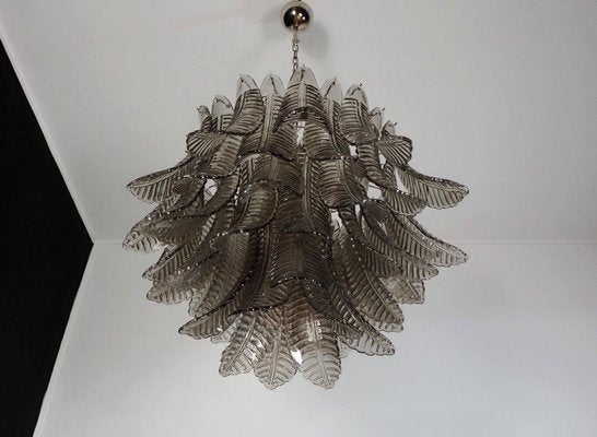 Italian Three-Tier Smoked Felci Glass Chandelier, 1990-FHZ-1820035