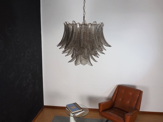 Italian Three-Tier Smoked Felci Glass Chandelier, 1990-FHZ-1820035