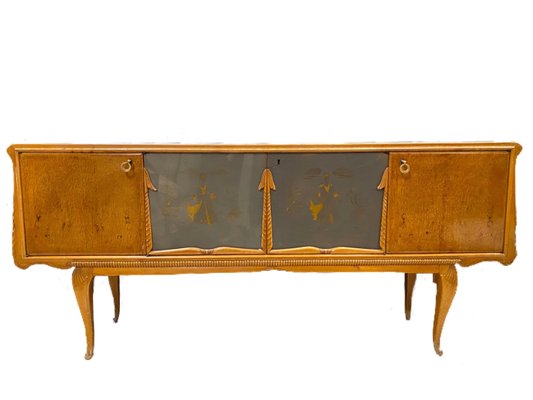 Italian Thuya Burl Sideboard, 1950s-PYA-880994