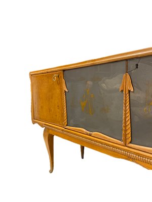 Italian Thuya Burl Sideboard, 1950s-PYA-880994