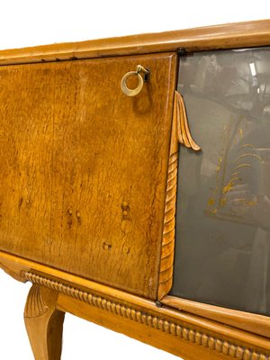 Italian Thuya Burl Sideboard, 1950s-PYA-880994