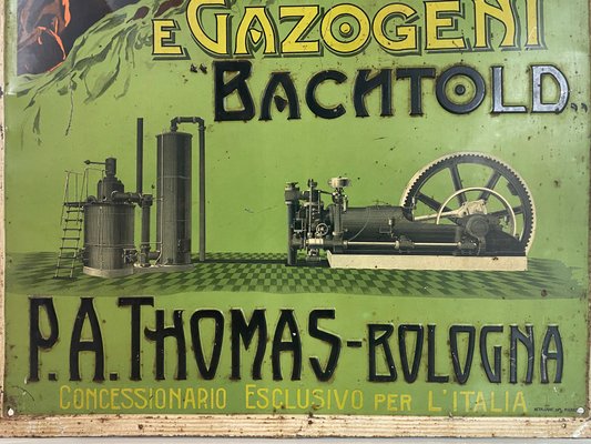 Italian Tin Advertising Sign from Bachtold Engines-WZZ-963933