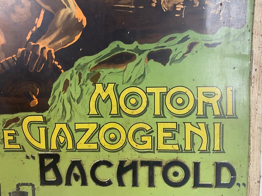 Italian Tin Advertising Sign from Bachtold Engines-WZZ-963933