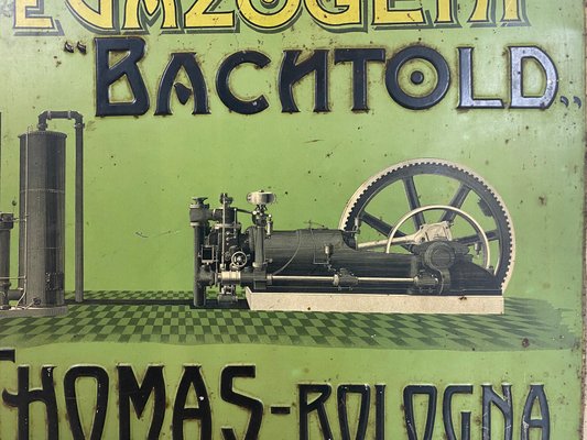 Italian Tin Advertising Sign from Bachtold Engines-WZZ-963933