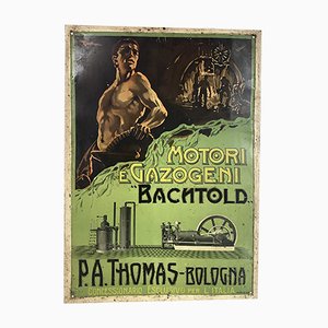 Italian Tin Advertising Sign from Bachtold Engines-WZZ-963933