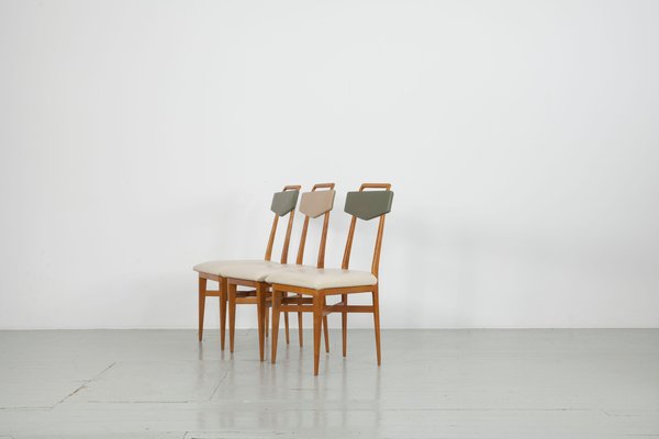 Italian Torinese School Chairs, 1950s, Set of 6-AA-1298716