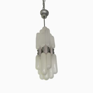 Italian Torpedo Chandelier in Metal and Murano Glass by Carlo Nason for Mazzega, 1970s-FUE-1811332