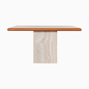 Italian Travertine Console Table from Stone International, 1970s-KL-773077