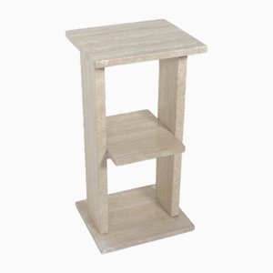 Italian Travertine Pedestal, 1970s-DR-1816826